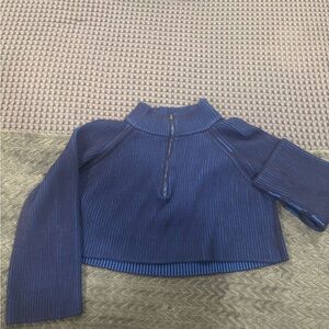 Free People Royal Blue Turtleneck Sweater